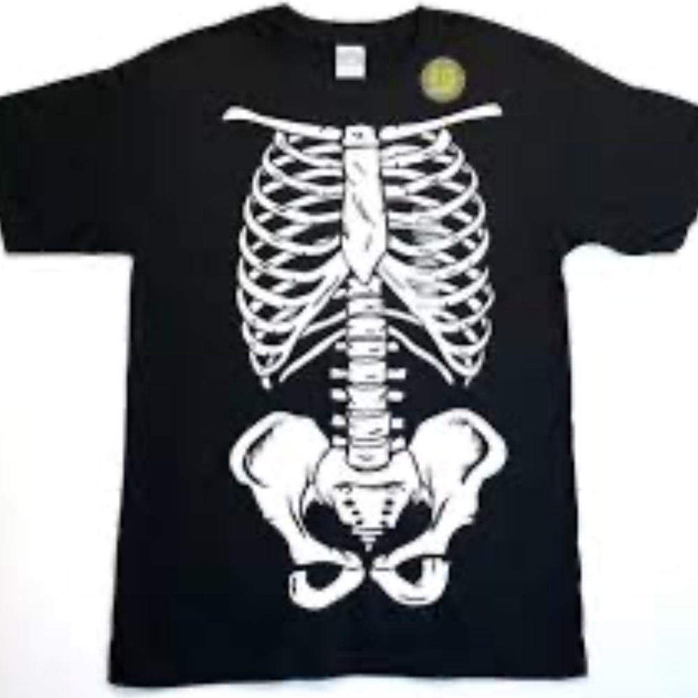 Vintage Glow in the dark skeleton tshirt men’s medium